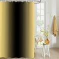 thumbnail image 4 of Fabric Shower Curtain Ombre Abstract Gradient Lemon Yellow and Black Shower Curtains with 12 Hooks Waterproof Machine Washable Bath Curtains for Bathroom, 48x 72in, 4 of 6