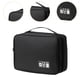 thumbnail image 2 of Organizador de accesorios electrónicos digitales, organizador de cables de viaje, bolsa práctica, bolsa de almacenamiento de cables resistente al Negro, 2 of 8