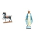 thumbnail image 1 of Figura De Espíritu Equino Elegante, Decoración Fengshui, Estatua De Caballo De Pie Y Virgen María, Escultura Religiosa Para Escritorio, Sala De Estar, Estantería Y Dormitorio., 1 of 8