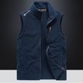 thumbnail image 4 of Vest Men's Spring Fleece Sleeveless Fleece Vest Outdoor Fleece Vest, 4 of 5