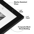 thumbnail image 3 of Marco de fotos Americanflat Signature Collection 11x14 negro, 3 of 7