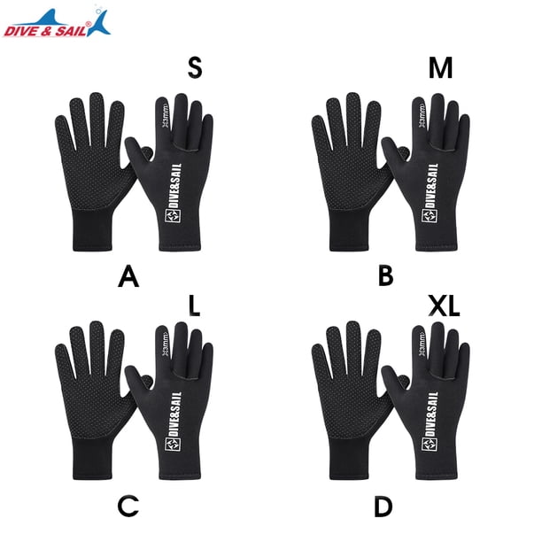 Gants De Plongée Néoprène 1,5 Mm – Antidérapants, Protection UV, 4 Tailles, Pour Surf, Kayak Et Sports Nautiques