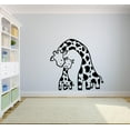 thumbnail image 3 of Cute Baby Giraffe Kiss Giraffes Cartoon Animal Wall Sticker Art Decal for Girls Boys Kids Room Bedroom Nursery Kindergarten House Fun Home Decor Stickers Wall Art Vinyl Decoration Size (30x30 inch), 3 of 3