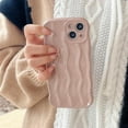 thumbnail image 4 of ORUYROP Designed for iPhone 13 Case,Water Ripple Pattern Curly Wave Frame Soft Cute Phone Cover for Men Women Girls, Pink, 4 of 7
