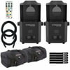 Chauvet DJ Intimidator Scan 360 100 W LED Scanners with Infrared Remote Control & Carry Bags Duo Package