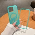 thumbnail image 5 of Dteck Magnetic Case for iPhone 12 Pro Max, Compatible with MagSafe, Military Grade Drop Protection Slim Translucent Matte Shockproof with Anti-Fingerprint Phone Case,Mint, 5 of 5