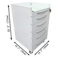 thumbnail image 2 of PreAsion Dental Cabinet Mobile Cart Stainless Steel Moving Side Cabinet 5 Drawers Office File Cabinet, 2 of 10
