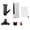 Black, variant on Riousery Handheld Pool Vacuum Portable Pond Cleaner with 5-Section Aluminum Pole and Fine Mesh Bag Black