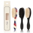 thumbnail image 4 of Material de cerdas de jabalí Cepillo de barba de doble propósito Juego de afeitado Herramientas profesionales de peluquería Brocha de afeitar para reducir el frizz, 4 of 6