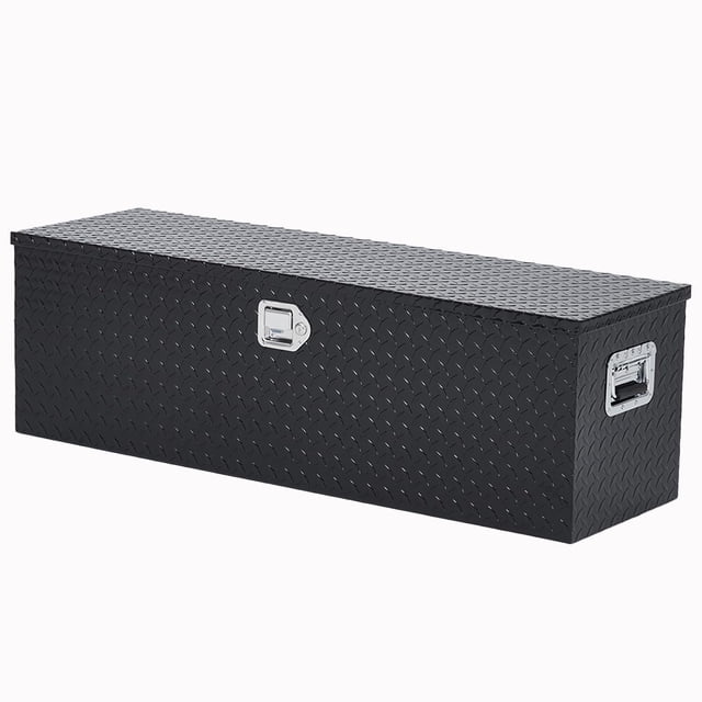 BeesClover 48 Inch Truck Bed Tool Box, Aluminum Tool Box Chest, Waterproof Chest Storage Box with Lock and Keys for Trucks, Trailers, RVs, Warehouses