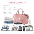 thumbnail image 3 of Bolsa de viaje BJLFS Weekender Carry On para mujer, color rosa, para portátil de 15,6 pulgadas, 3 of 8