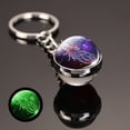 thumbnail image 6 of Luminous Twelve Constellation Keychain Pendant Time Stone Luminous Glass Ball Ornaments Metal Key Chain Wholesale, 6 of 14