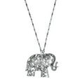 thumbnail image 5 of Hidden Hollow Beads Elephant Pendant Lanyard Necklace 34" long, Women's Fashion Chain Lanyard, For Keys, Badge ID holder. (Silver Elephant Non Breakaway - Stronger), 5 of 6