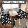 thumbnail image 4 of FOR U DESIGNS Skull Print 3 Pcs RV Dinette Cushion Covers Stretch Camper Cushion Slipcover Sofa Furniture Protector Include 1 Backrest Cover 1 Bench Cover and 1 Pillowcase, 4 of 8