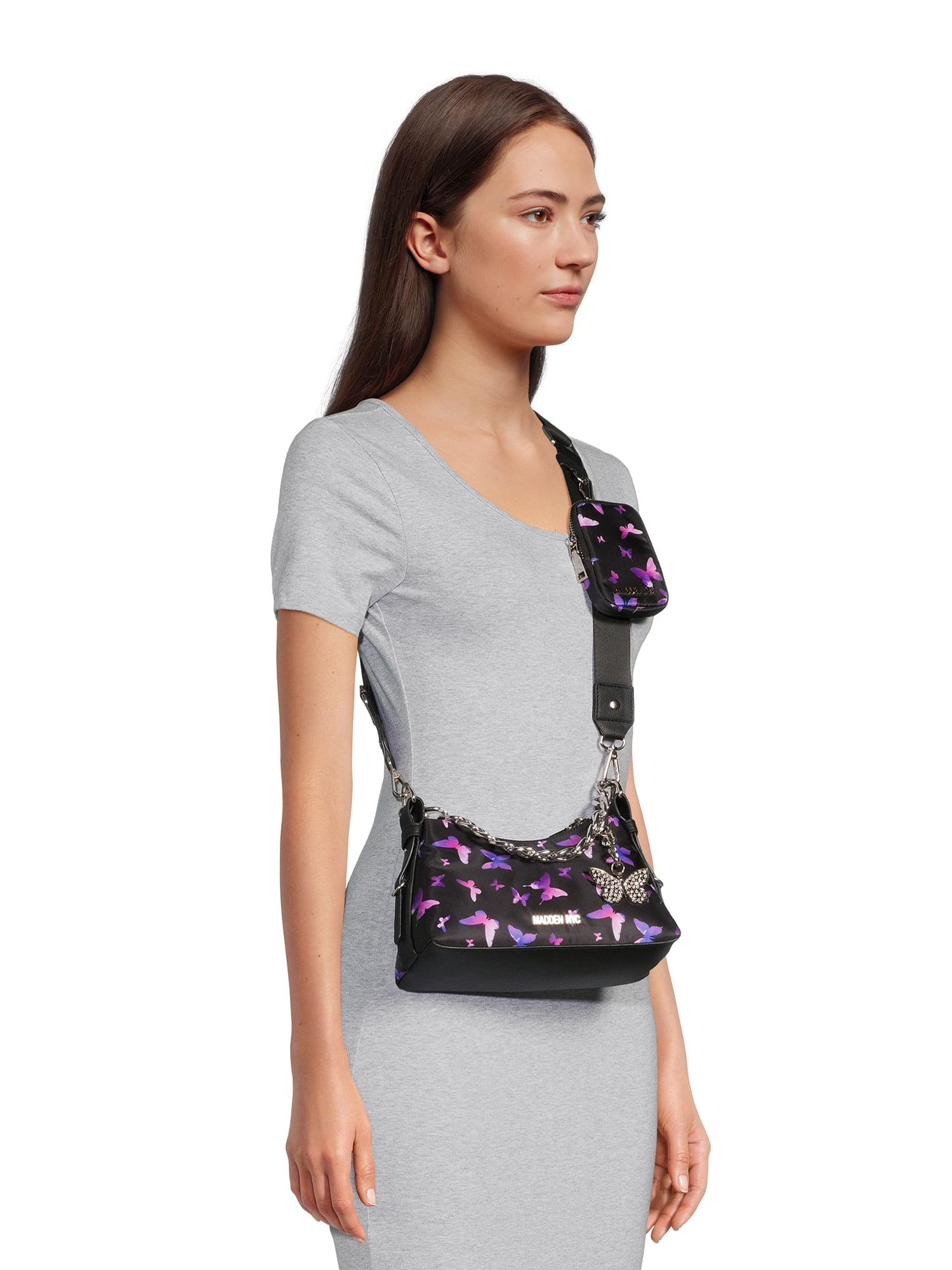 Madden NYC Women's Charm Chain Crossbody Bag