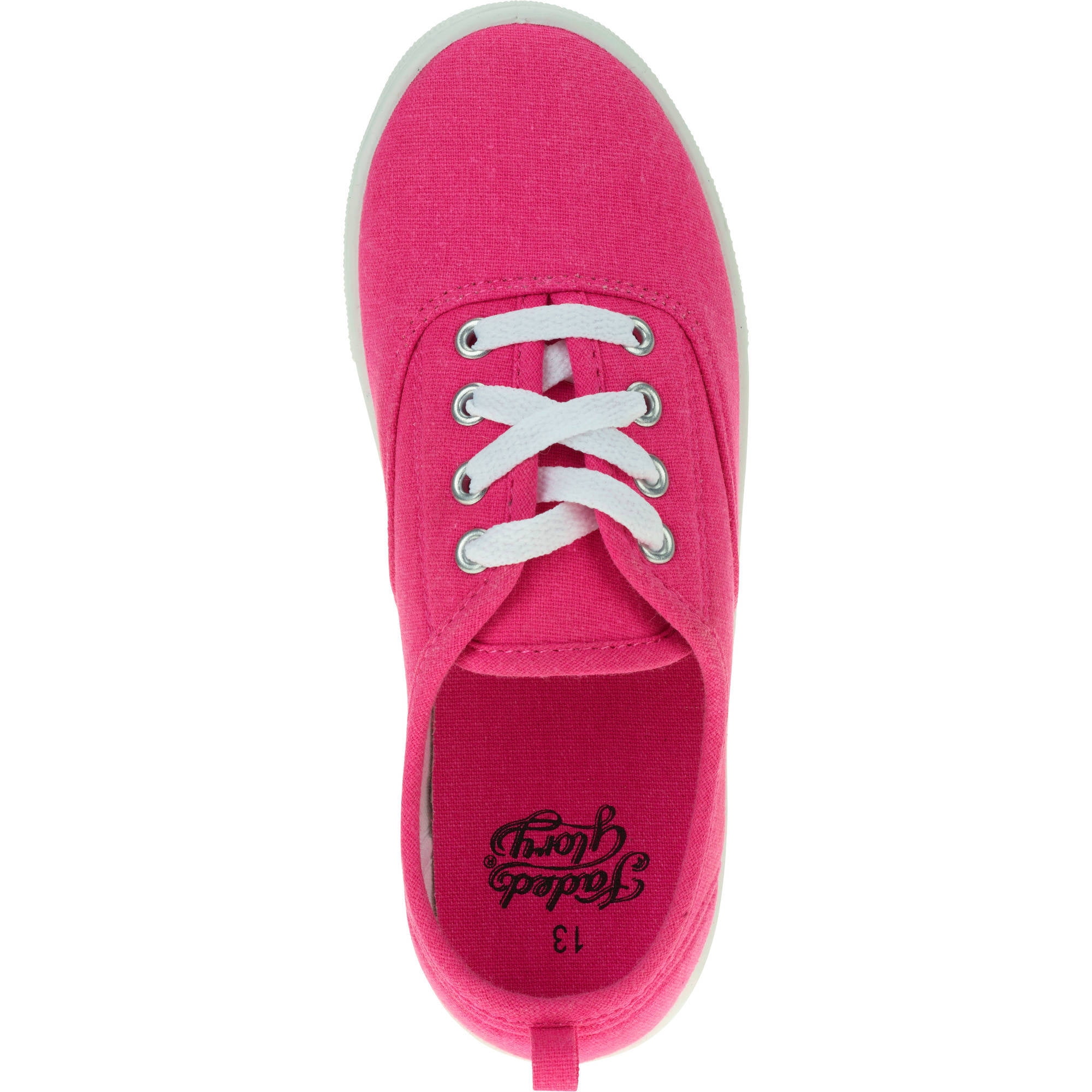 Faded Glory Girls' Lace-Up Canvas Casual Shoe