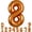 Orange, variant on NestE-40 Inch Rainbow Large Numbers Balloons 0-9, Number 5 Digital 5 Helium Balloons, Foil Mylar Big Number Balloons for Birthday Party Anniversary Supplies Decorations