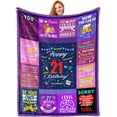 thumbnail image 1 of LHSHID 21st Birthday Gifts for Her 21 Years Blanket 21 Funny Gift Idea 21 Year Old Birthday Gifts Gifts for 21 Year Old Female Women Girl Bestie Sister 21st Birthday Gift Ideas 60x80in, 1 of 5