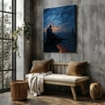 thumbnail image 5 of Gothic Vigilante Starry Night Canvas Wall Art  Unique Cityscape Painting Inspired by Van Gogh, 5 of 10