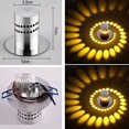 thumbnail image 5 of 3W Modern Design Recessed Round LED Hallway Downlight Lights Ceiling Spotlight Effect Adjustable Corridor Lamp Decoration Warm White 3000K ø55 mm, 5 of 5
