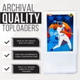 thumbnail image 3 of Platinum Protectors Trading Card Sleeves, Toploader Card Protectors for Football, Baseball Sports Cards – Clear Plastic Top Loaders for Trading Cards (100-Count), 3 of 6