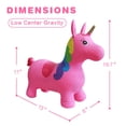 thumbnail image 3 of Unicornio Bouncy Horse HotMax para niños de 2 años con bomba rosa, 3 of 7