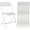 White 10 Pack, variant on 10 Pack Black Plastic Folding Chairs, Steel Frame Stackable Event Chairs for Indoor Outdoor Use, Weddings, Parties, Offices