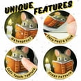 thumbnail image 2 of Mousehole Wall Sticker Decal - Removable Bathroom Decor - Kids Room - Peel & Stick - Home Decor - MICESTERPIECE, 2 of 9