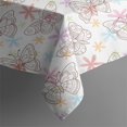 thumbnail image 3 of 52x52in(132x132cm) Square Tablecloth, Waterproof Polyester Table Cover, Wrinkle Resistant & Washable Fabric for Dining, Kitchen, Picnic, Monarch Butterfly Aesthetic, 3 of 6