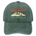 thumbnail image 1 of GDREDA Chapeau de Soleil Homme Chapeau de Randonnée Amusant Casquette de Baseball Imprimée Rétro Colorée Casquette de Baseball Classique Ajustable, Vert, 1 of 6