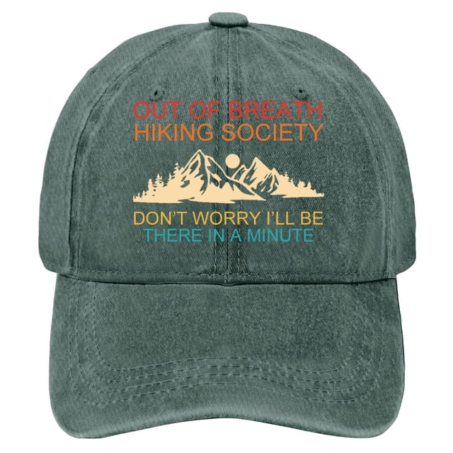 GDREDA Chapeau de Soleil Homme Chapeau de Randonnée Amusant Casquette de Baseball Imprimée Rétro Colorée Casquette de Baseball Classique Ajustable, Vert