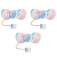 thumbnail image 1 of AKEGAMN 3 Pcs Cute Bow Covers Cap Toppers Tips Compatible With 40/30 Oz Tumbler Cups Reusable Cute Silicone Lids Protectors For 0.4 In/10mm Ley Cups Accessories, 1 of 8