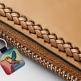 thumbnail image 3 of Hummingbird Cute Faux Leather Square Keychain, 3 of 7