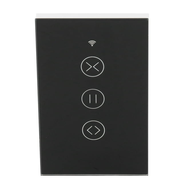 Smart Curtain Switch, WiFi Timing APP Remote Control Switch Touch Switch 90-250V US Plug