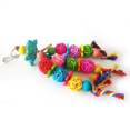 thumbnail image 3 of Parrot Swing Parrot Takraw Rattan Biting Toy Stand, 3 of 5