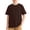 Brown, variant on Boys Cotton T-Shirt Crew Neck Short Sleeve Shirts Soft Comfy Casual Loose Fit Tops Kids Basic Solid Color Holiday Summer Tee