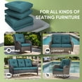thumbnail image 3 of Bellefurn Deep Seat Cushion Set 25x22x4 inch Outdoor Cushions for Patio Furniture,Outdoor Chair Cushions Waterproof & Fade Resistant Patio Furniture Cushions for Wicker Chair,Sofa,Couch, 3 of 8