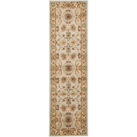 SAFAVIEH Lyndhurst Emma Traditional Runner Rug  Grey/Beige  2 3  x 12 Lyndhurst Rug Collection. Luxurious EZ Care Area Rugs. The Lyndhurst Collection features luxurious  easy care  easy-maintenance area rugs made to add long lasting charm and decorative beauty even in the busiest  high traffic areas of the home. Hand tufted using a blend of soft yet durable synthetic yarns styled in traditional Persian florals  interwoven vines and intricate latticework. Use the Lyndhurst rugs in your home for an elegant and transitional upgrade.