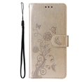 thumbnail image 5 of For Realme 14 Pro 5G Leather Case Butterfly Floral Imprint Wallet Stand Cover - Green, 5 of 5