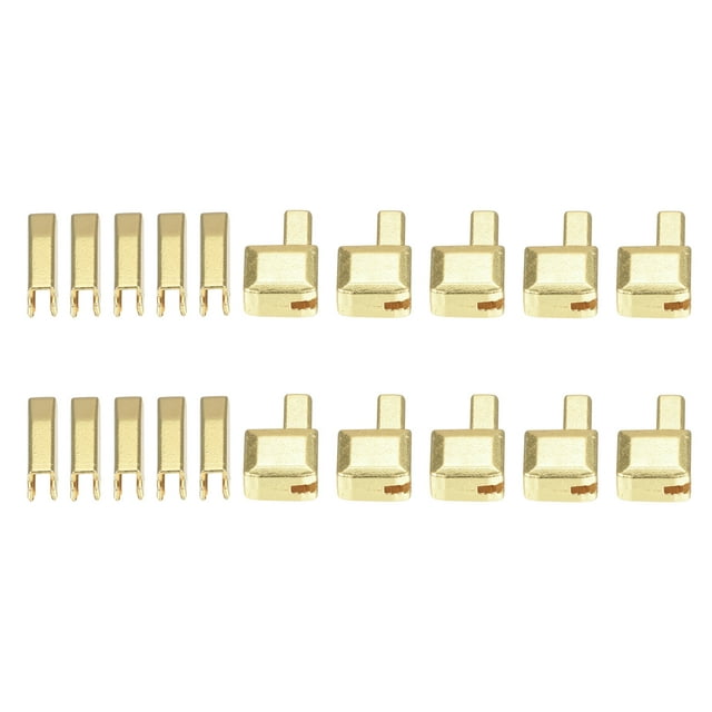 Unique Bargains 10Sets Zipper Repair Kits, #8 Retainers Box & Insertion Pins for Zippers Replacing, Light Golden
