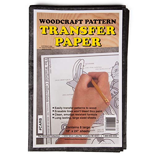 Wood Transfer Paper Used For Tracing Designs Onto Wood (8 Sheets 18