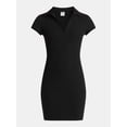 thumbnail image 5 of No Boundaries Ribbed Polo Mini Dress, Women’s, 5 of 5