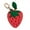 Red, variant on Strawberry Fruit Bag Charm Cute Mini Coin Purse Keychain, Mini Leather Coin Pouch Change Purse for Backpack Decoration, Christmas Gifts for Women and Girls