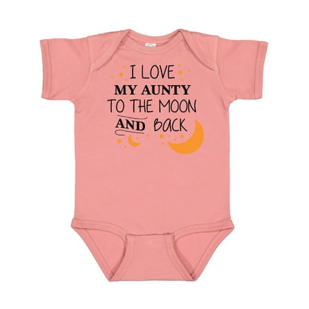 

Inktastic I Love My Aunty To The Moon and Back Gift Baby Boy or Baby Girl Bodysuit