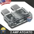 thumbnail image 2 of 25 PCS 2 AMP ATC/ATO Standard Regular Fuse Blade 2A Car Truck Boat Marine RV, 2 of 2