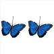thumbnail image 1 of 2X Atrapasueños de Mariposas Teñidas, Vidrieras para Colgar en Ventanas, Atrapasoles de Mariposas Colgantes para Decoraciones de Mariposas de Coche C, 1 of 4