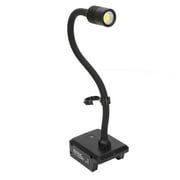 Lmpara de escritorio LED, luz de trabajo de cuello de cisne Lmpara LED inalmbrica recargable 2 puertos USB 3 niveles ajustables con gancho