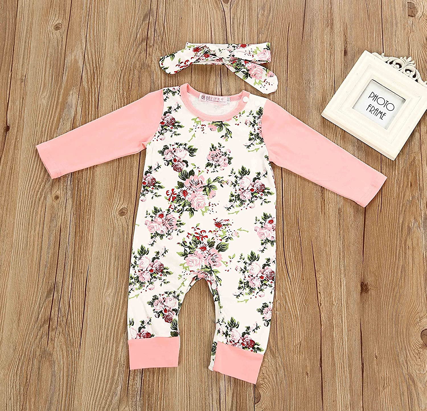 Newborn Baby Girl Clothes Romper Onesie Cotton Newborn Outfit for Girls Cute Infant Girl Jumpsuits Clothes 3-6 Months