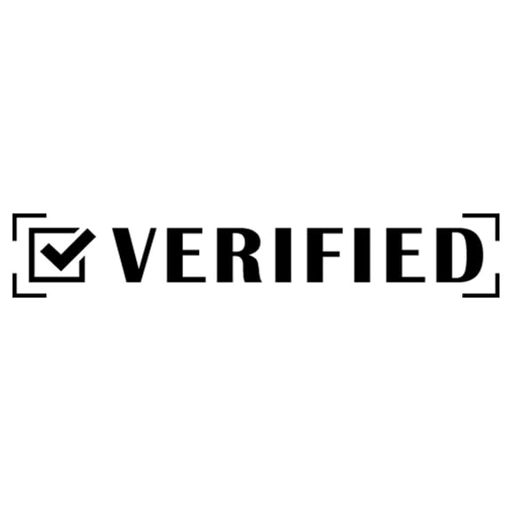 Printtoo Verified Self Inking Rubber Stamp Pre-Inked Office Stamp- Home Office Business Stationery, Black- 42 x 9 mm