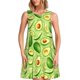thumbnail image 1 of Disketp Green Avocado para Vestido sin Mangas para Mujeres, Vestidos de Verano para Mujeres, Casual y Holgado para la Playa, 1 of 7